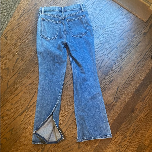 Abercrombie Vintage 70’s high rise flare Jean with middle slit. Worn once - Picture 2 of 5